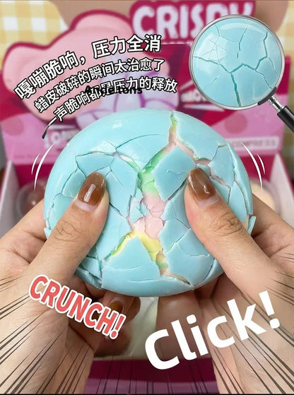Squishy Stress Balls Slow Rebound Wax Skin Squeeze Toy for Kids Adult Quiet Sensory Fidget Toy Soothing Relieving Stress크런치 말랑이