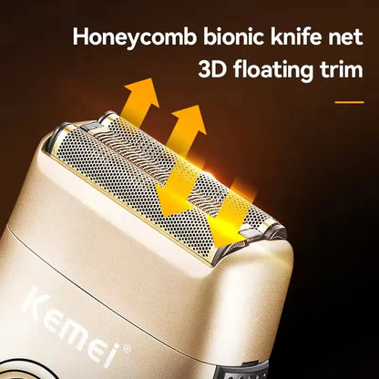 Kemei Rechargeable Electric Hair Clipper Professional Barber Trimmer For Man Cordless Shaver KM-90-4 KM-2293 Gold  KM-3209 Kit