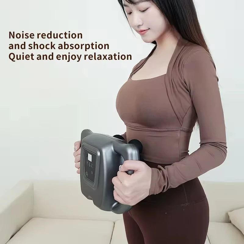 Muscle massager - High-frequency neck, shoulder and waist massager - Professional fascial massager with eight heads