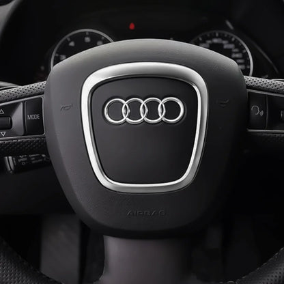 Car Styling Steering Wheel Center Logo Covers Trim Accessorie Fit  AUDI A6L Q7 Q3 Q5 A7 A5 A3 A4L A8L A8 Q5L Q8 A7 Q6 E-TRON SQ5