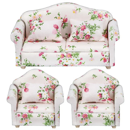 1:12 Mini Cute Dolls Sofa Pillows Set Simulation Dollhouse Furniture Toys Miniature Doll House Accessories Children Toys Gift