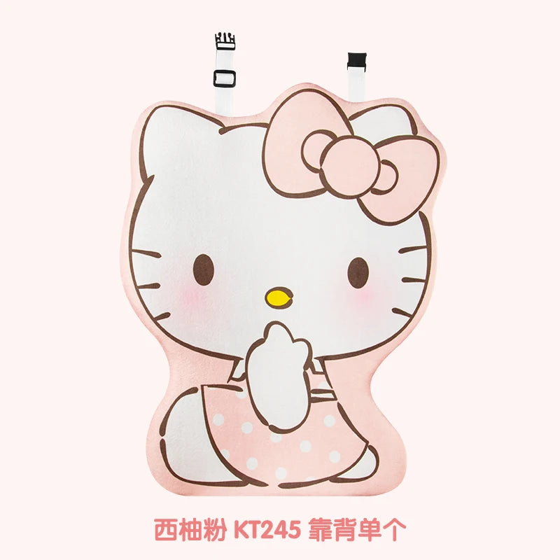My Melody Car Seat Cushion Sweat Absorbing Plush Women's Cute Cartoon Pillow Comfortable Soft Cushion for Vehicle Seat