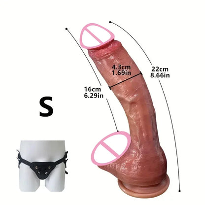 Oversized Realistic Dildo Huge Penis Penetration Anal Sex Toys For Women Masturbation Soft Dick Dildos Sexy Adult Sex Toy Gay
