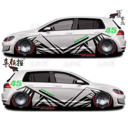 Car stickers For Volkswagen Golf8 MK5 MK6 MK7 GTI POLO customized exterior design sporty fashionable decals Vinyl  Accessories