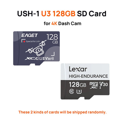 HIGH-ENDURANCE Micro SD 32GB 64GB 128GB TF Card USH-3 for 70mai 4K Dash Cam A810 A800SE A800S A510 A500S M310 S500 EAGET Card