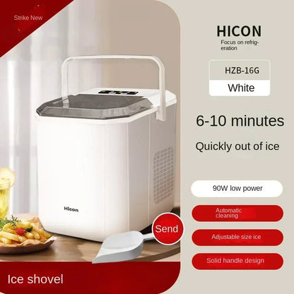 220V HICON Ice Machine Energy-efficient Ice Machine for Household, Dormitory and Outdoor Use DC