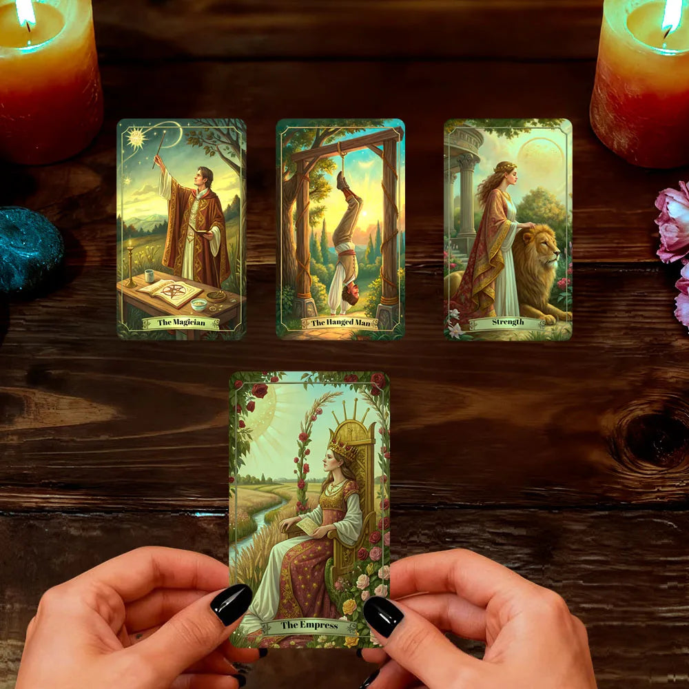 Renaissance Painting Theme Tarot Cards Set, 78 Cards, for History Lovers, Art Enthusiasts, Spiritual Explorers