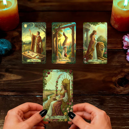 Renaissance Painting Theme Tarot Cards Set, 78 Cards, for History Lovers, Art Enthusiasts, Spiritual Explorers