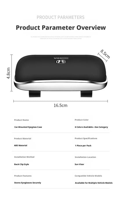 Compatible with Geely Galaxy L7 eyewear case L6/E5/Starship 7EMi car sunglasses holder, car sunshade storage box.