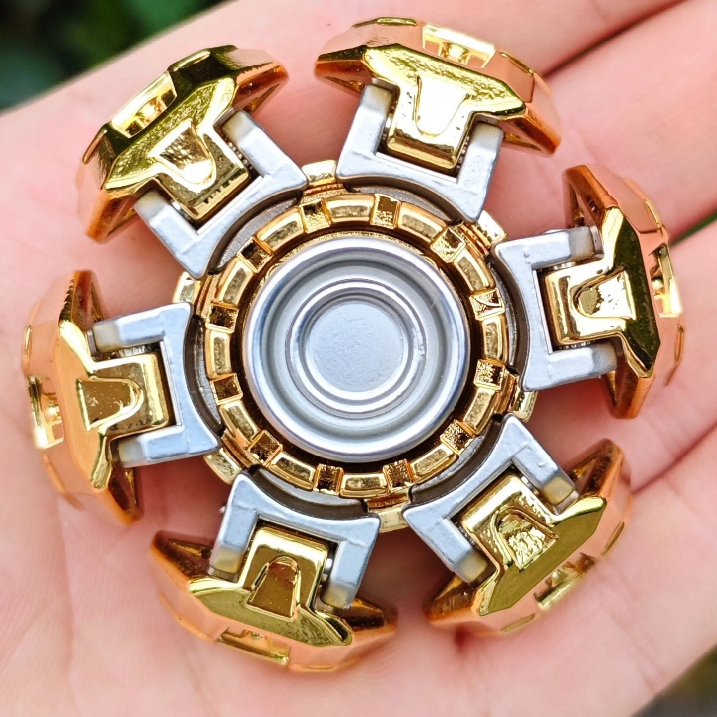Ancient Iron Open Armor Linkage Fidget Spinner EDC Fidget Sliders Fidget Toys Stress Relief Anti-Anxiety Toy For Adults ADHD