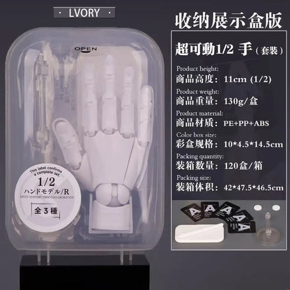New 1/2 Palm Mini Articulated Action Figure - Anime Character Base Model with Movable Joints - Gashapon Artist Reference Tool