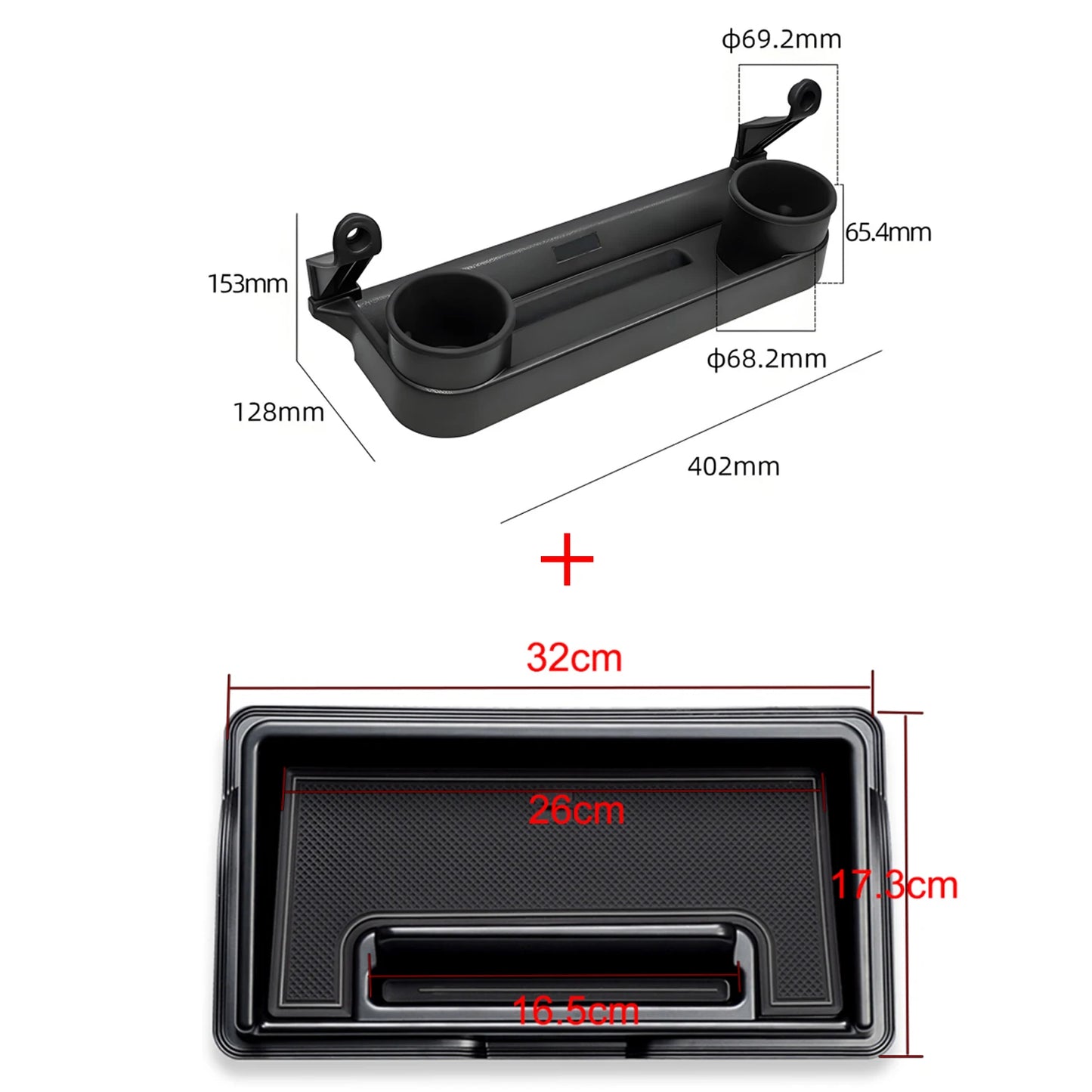 Car Co-pilot Handle Storage Box Center Console Dashboard Organizer Tray for Suzuki Jimny JB64 JB74 2019 Up Interior Accessories