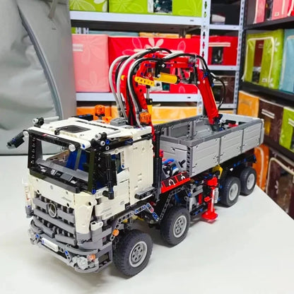 2926PCS Home Decor Assembly Building Blocks 42043 Sany Heavy Industry Long Wood Truck Crane Creative Model Toys Party Gifts