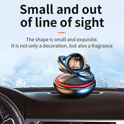 Solar Car Air Freshener Rotating Fragrance Decoration Accessories Interiors Men Women Original Auto Flavoring Perfume Diffuser