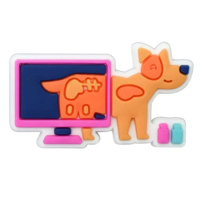 Pet hospital veterinarian Love dogs Shoes Charms DIY PVC Shoe bag Accessories Forenthusiasts Wristband Kids Party X-mas Gifts