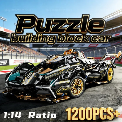 1148Pcs 1:14 Rc Car MOC Construction Cool Design Racing Building Block Set Power Moc Bricks Creative DIY Toy Kids Birthday Gifts