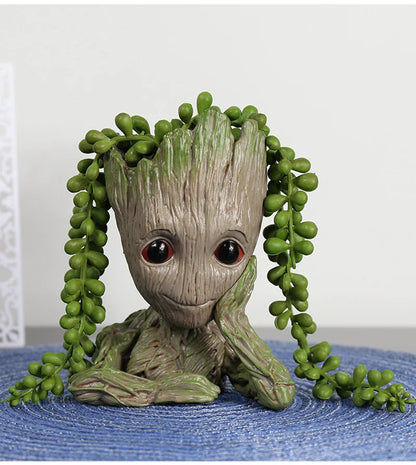 Home Decoration Groot Planter Flower Pots For Indoor Flowers Pot Tree Man Ornaments Anime Figure Statue Art Crafts Kid Men Gifts