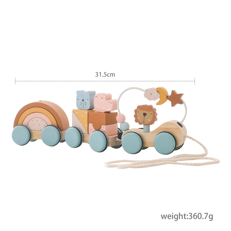Montessori Toys Baby Wooden Car Steering Wheel  Activity Busy Board Baby Wooden Busy Board Early Education Learning Sensory Toys