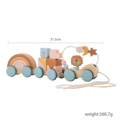 Montessori Toys Baby Wooden Car Steering Wheel  Activity Busy Board Baby Wooden Busy Board Early Education Learning Sensory Toys