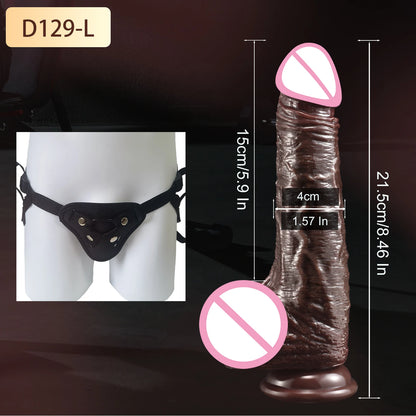 Realistic Dildo Skin Sliding Foreskin for Women Gay Sexmachine Dick Anal Masturbators Strapon Big Penis Dildos Adult Sex Toys 18
