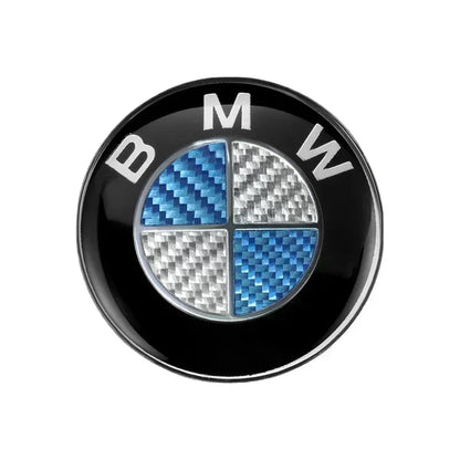 1Pcs 45/74/82mm For BMW E30 E38 E46 E93 E92 E60 E61 E90 X1 X3 X4 X5 Hood Front Bonnet Rear Trunk Auto Badge Emblem Carbon Fiber