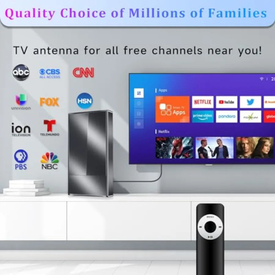 2026 Strongest TV Antenna Indoor, Ultra-Long Miles Outdoor Long Ranges, Digital Antenna for Smart TV, Best Amplifier Signal Boo
