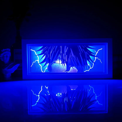Anime Series Paper-Cut Light Room Bedroom Night Light Remote Control Colorful Light Box Atmosphere Light