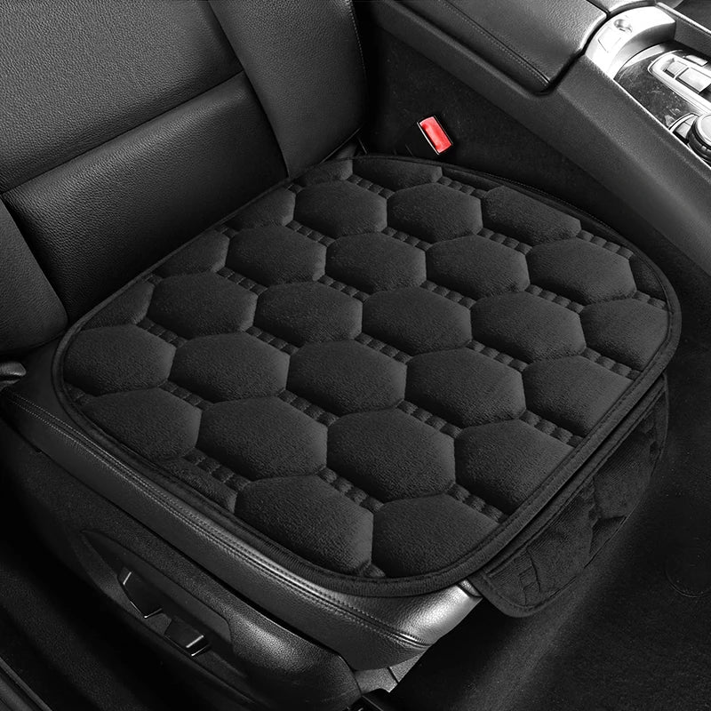 Winter Warm and Thick Velvet Car Seat Cushion Four Seasons Universal Single Seat Small Three piece Plush Warm Five Seat Anti sli