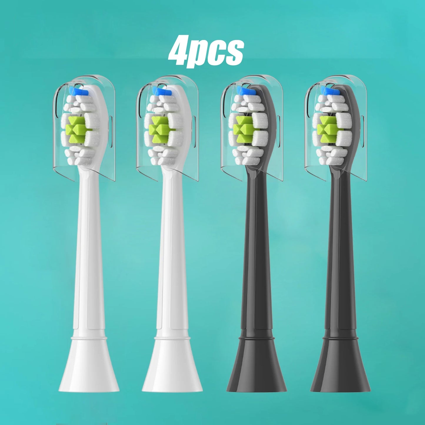 4-20pcs Replacement Toothbrush Heads Compatible with Philips Soft Replacement Electric Brush Head 4100 6500 6100 7500 5