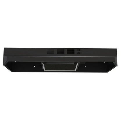 24/30/36" Under Cabinet Range Hood 280CFM Convertible Ducted/Ductless, 2-Speed & LED Light,Stainless Steel,Removable Filter