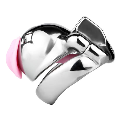 FRRK Meteor Small Mouth Sissies Male Chastity Cage Detachable Silicone Urethral Catheter Adult BDSM Belt SM Sex Tooys For Man
