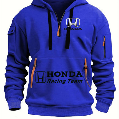 2026 Honda Men's Autumn/Winter Sports Hoodie Zipper Hoodie Coat Pocket Trendy Pullover