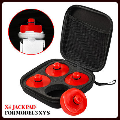 Red Reinforcement Jack Pad For Tesla Model 3 Y S X 2017-2024 Polyurethane Rubber Lifting Jacking Adapter Accessories Tire Repair