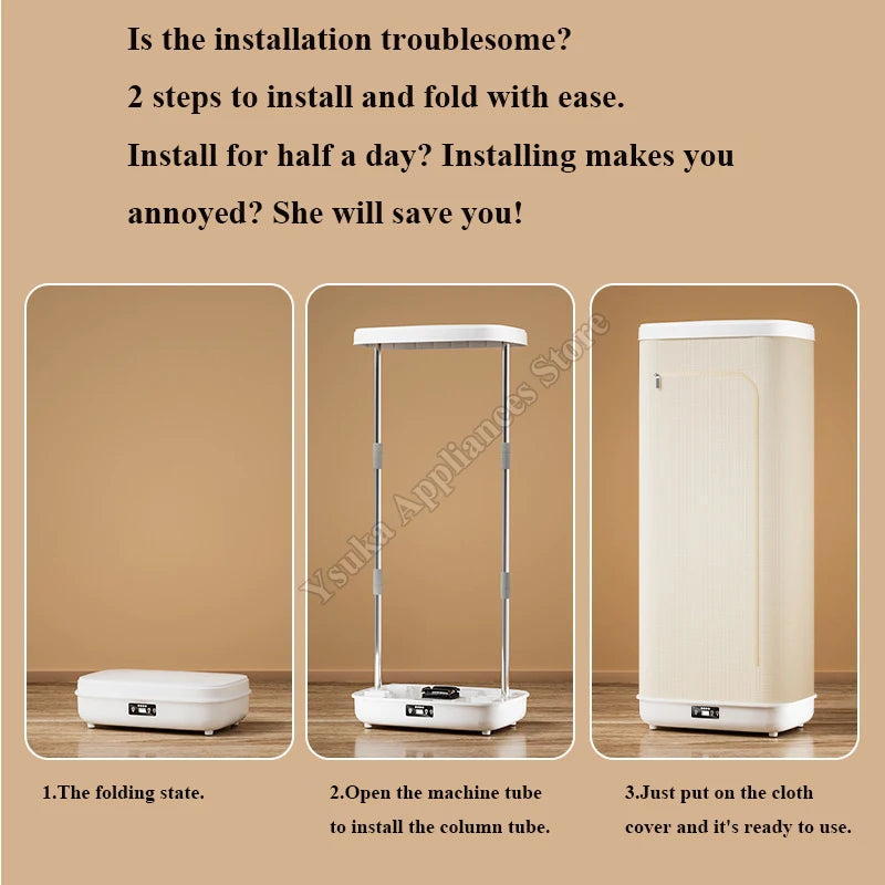 Clothes Dryer New Portable Folding For Dormitory  Suitcase And Clothes Drying Machine