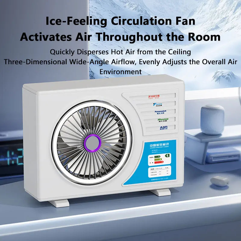 Lenovo Air-conditional Rechargeable Table Fan Portable Small Fan For Student Dormitory Computer Summer Gadget Home Desk Office