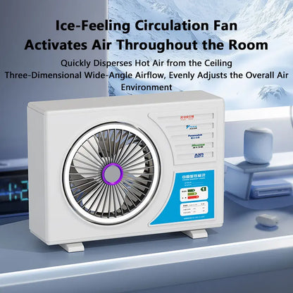 Lenovo Air-conditional Rechargeable Table Fan Portable Small Fan For Student Dormitory Computer Summer Gadget Home Desk Office