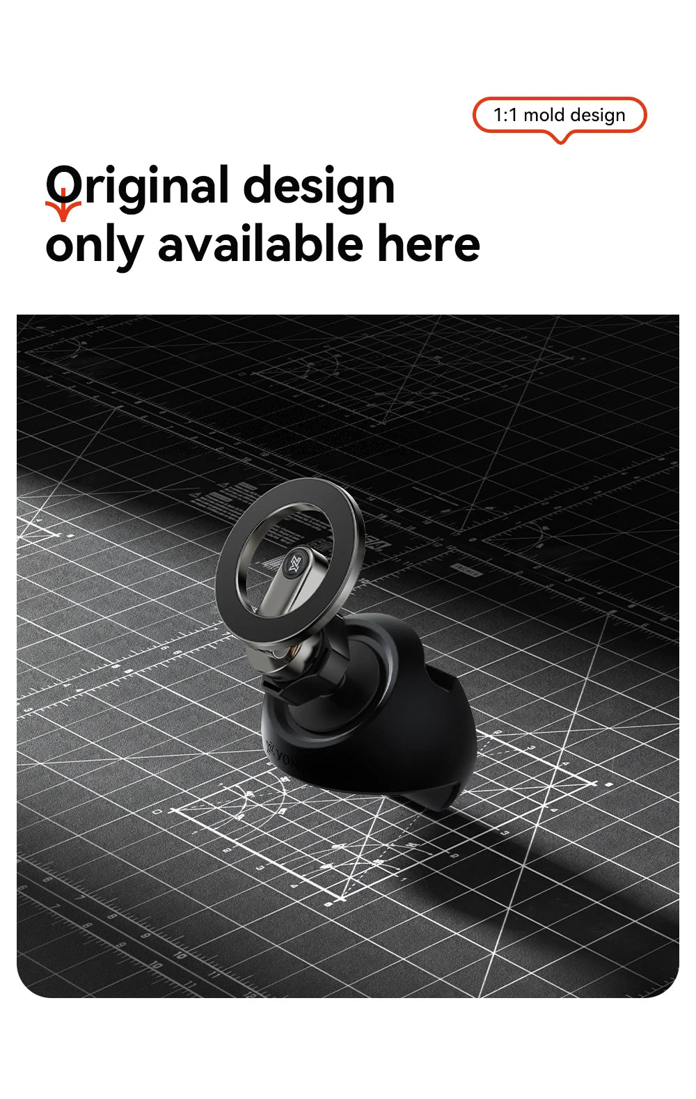 YZ For Tesla Model 3 Y/YL Highland Juniper Magnetic Car Phone Holder 360 Degree Rotation Metal Car Mount for All  Phones