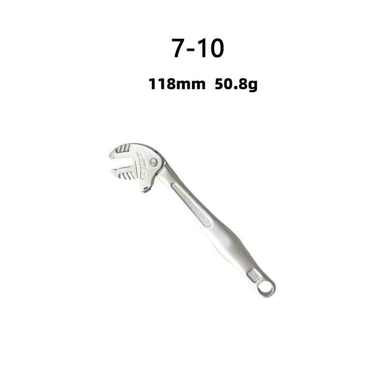 Heavy Duty Industrial Self Adjusting Ratchet Crab Claw Pipe Wrench Wide Jaw for Automotive Plumbing Manufacturing Repair Tool