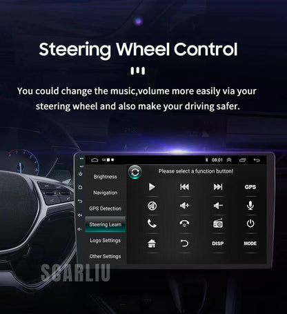 SCARLIU for Mazda 2 2007-2014 Multimedia Video Player 4G WIFI GPS Navigation Carplay DVD Head Unit 2 Din Android 16 Car Radio