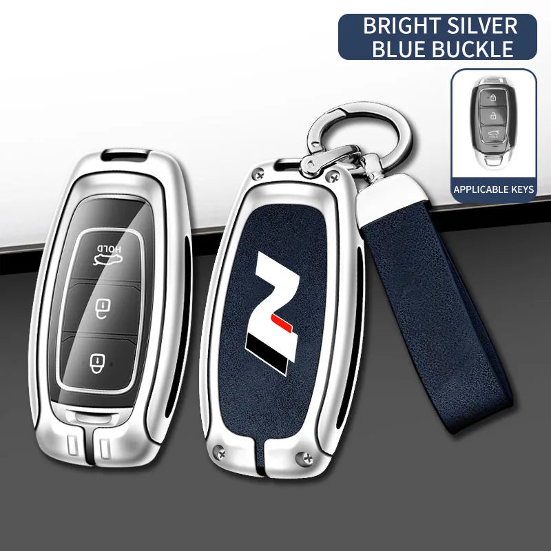 Modern High-End Hyundai Key Cover Suitable for N LINE N IX35 IX25 Tucson Sonata Car Key Case Luxury Design Vehicle Accessories