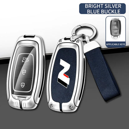 Modern High-End Hyundai Key Cover Suitable for N LINE N IX35 IX25 Tucson Sonata Car Key Case Luxury Design Vehicle Accessories