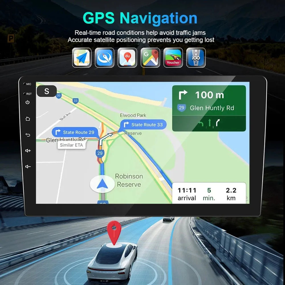 Android 14 car navigation 9 in built-in Carplay + Android auto / 4 + 64G + AHD camera + microphone For 2006-2011 Toyota Camry
