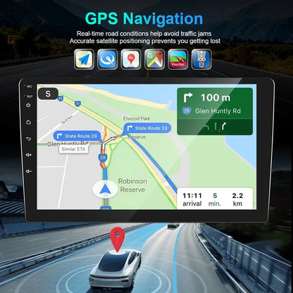Android 14 car navigation 9 in built-in Carplay + Android auto / 4 + 64G + AHD camera + microphone For 2006-2011 Toyota Camry