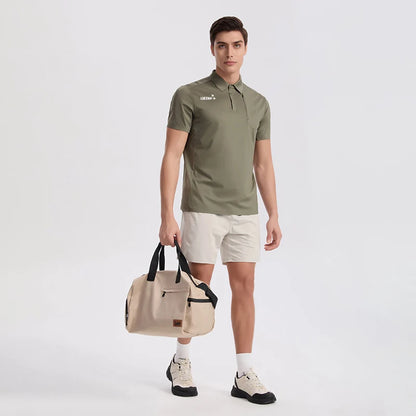 LUCEN 2026 Simple Style Printed Men's High-Quality Golf Sport Polo Shirt Breathable Tennis Quick-Dry T-Shirt Tops POLO Tees