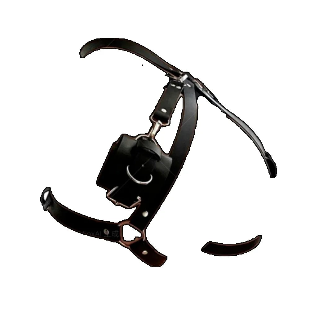 Exotic Accessories SM Bondage Kit Leather Thigh Cuffs Waist Belt Handcuffs Bed Strap Adult Role Play Toy for Couples