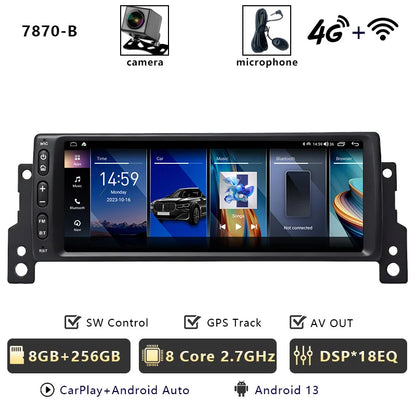 CHSTEK Android 14 Car Radio Stereo For BMW Mini Cooper S R50 R52 R53 2004-2007 Carplay Multimedia Player GPS WIFI 4G Autoradio