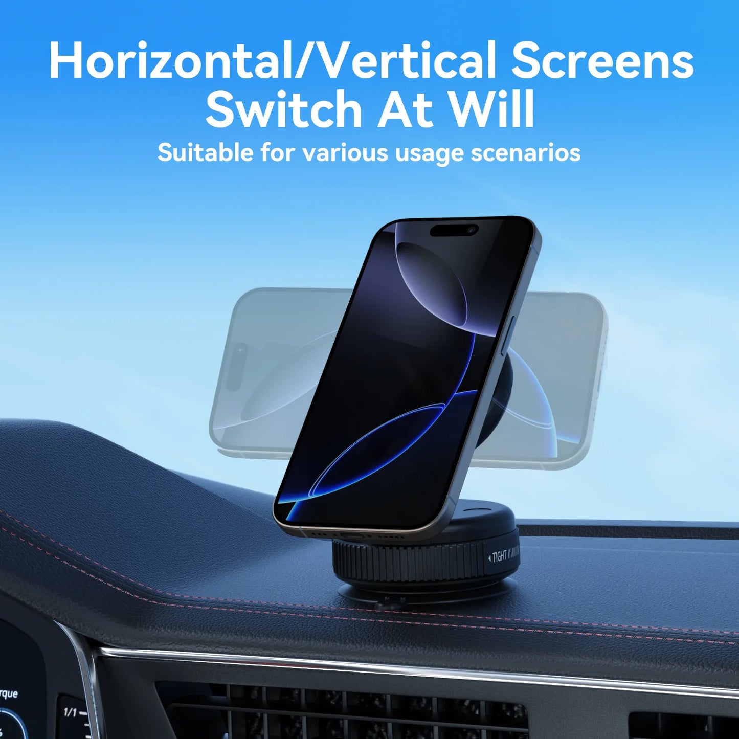 Model Powerful Vacuum Suction Mobile Phone Holder Extendable and Foldable Magnetic Mobile Phone Holder Portable Support Bracket