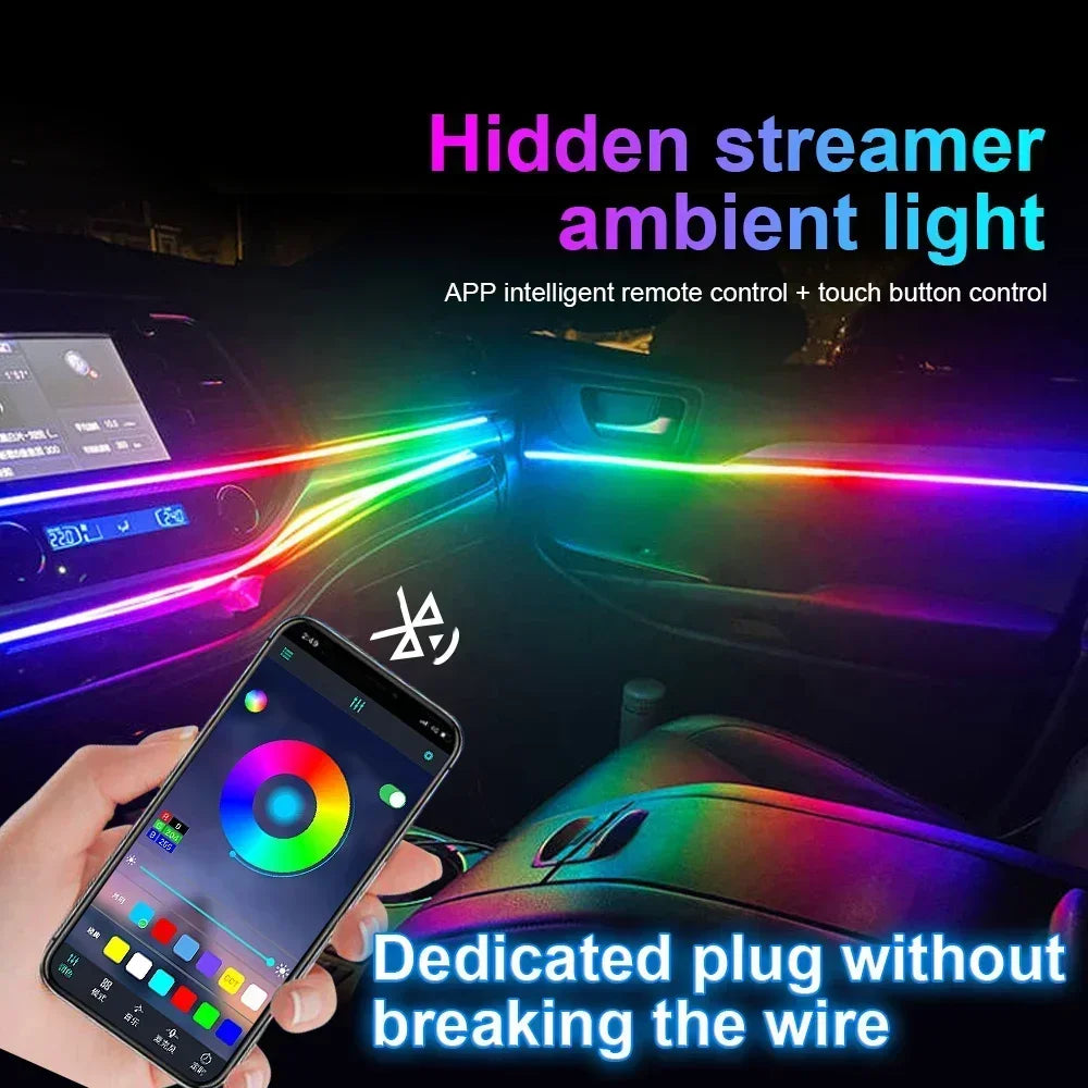 RGB 22in1 Car Interior Acrylic Car Ambient Lights For Volkswagen Golf 6 7 5 4 3 2 8 MK4 MK6 MK7 MK5 MK3 MK2 MK8 Car Accessories