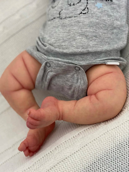 Cokela 20inch/50cm Real Baby Doll Reborn Doll Soft Touch Realistic Silicone Reborn Baby Doll With Implanted Artificial Hair