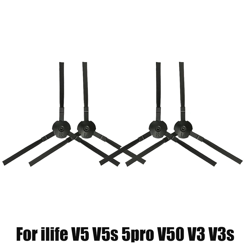 For ilife v5s v5 pro x5 V5 V3 v5s pro V50 V55 side Brush hepa Filter Mop Cloth magic paste accessories  vacuum cleaner parts